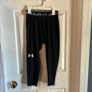 Under Armour Black Compression Leggings Moisture-Wicking Performance